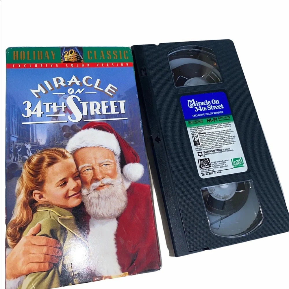 Miracle on 34th Street vintage VHS tape